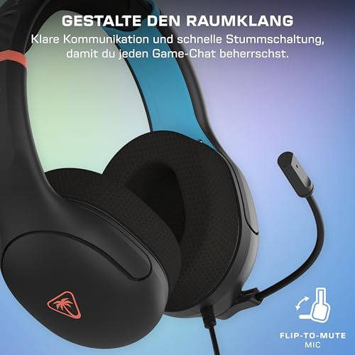 Turtle Beach Airlite Fit Wired Gaming Headset Offiziell Lizenziert für Nintendo Switch 2, 1, und OLED, Anthrazitschwarz Bild 4