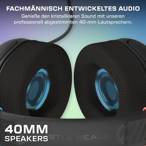 Turtle Beach Airlite Fit Wired Gaming Headset Offiziell Lizenziert für Nintendo Switch 2, 1, und OLED, Anthrazitschwarz Bild 5