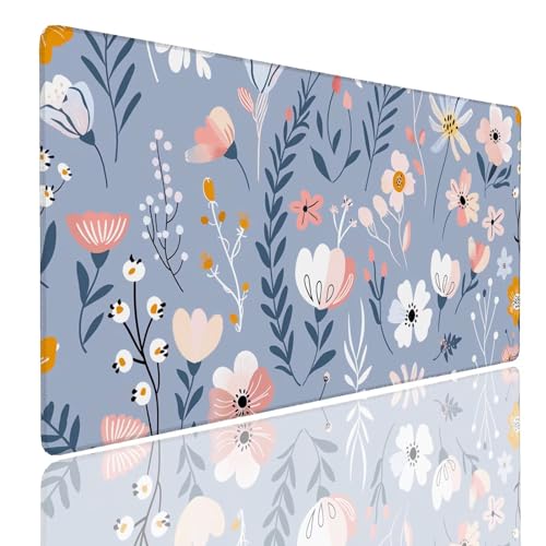Mauspad XXL 1400x800x4mm Wasserdicht Schreibtischunterlage rutschfeste Speed Gaming Mousepad Plant (1) Groß Desk Mouse Mat Maus Pad, Schreibtisch Unterlage Deko für PC, MacBook, Laptop, Home Office Bild 1
