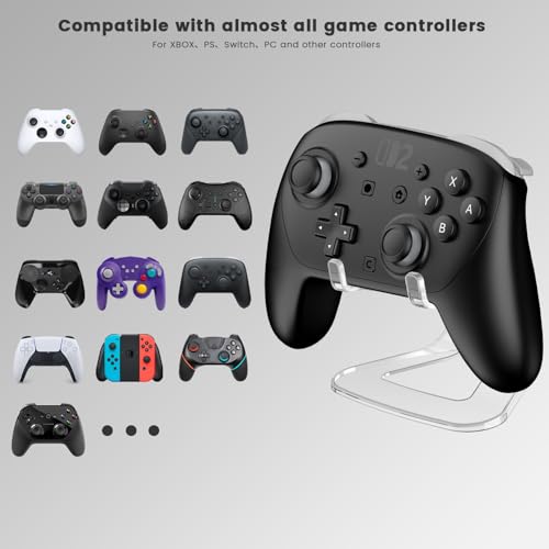 2 Stück Controller Halter, Controller Halterung für PC/Switch/Xbox/PS3/PS4/PS5/Pro Controller, Universal Wandhalterung Headset Halterung Rutschfester Stabiler Tabletop Gaming Zubehör Ständer Bild 2