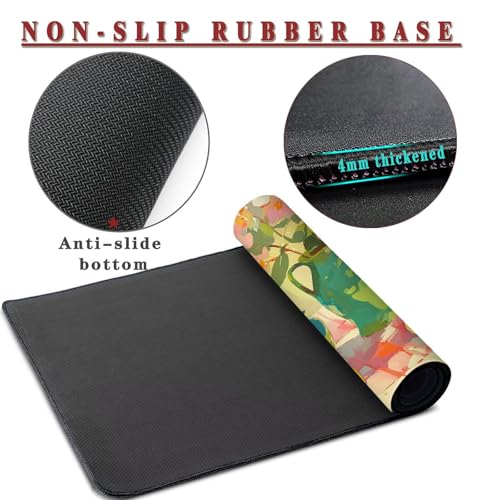 Mauspad XXL 1400x800x4mm Wasserdicht Schreibtischunterlage rutschfeste Speed Gaming Mousepad Pots (1) Groß Desk Mouse Mat Maus Pad, Schreibtisch Unterlage Deko für PC, MacBook, Laptop, Home Office Bild 3