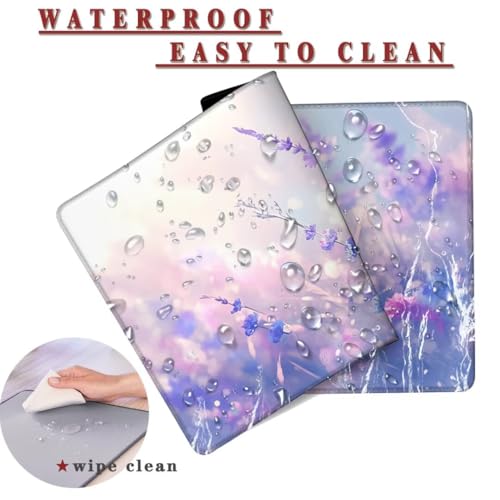 Mauspad XXL 1400x800x4mm Wasserdicht Schreibtischunterlage rutschfeste Speed Gaming Mousepad Purple (5) Groß Desk Mouse Mat Maus Pad, Schreibtisch Unterlage Deko für PC, MacBook, Laptop, Home Office Bild 2