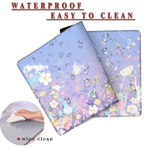 Mauspad XXL 1400x800x4mm Wasserdicht Schreibtischunterlage rutschfeste Speed Gaming Mousepad Purple (9) Groß Desk Mouse Mat Maus Pad, Schreibtisch Unterlage Deko für PC, MacBook, Laptop, Home Office Bild 2