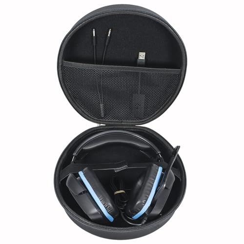Harte Tasche Hülle Case Kompatibel mit beyerdynamic MMX 100 / MMX 150 / MMX 200 / MMX 300 / MMX 330 Pro Gaming Headset, Nur Tasche - Schwarz YC80042 Bild 1