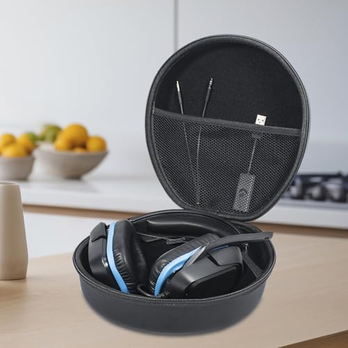 Harte Tasche Hülle Case Kompatibel mit beyerdynamic MMX 100 / MMX 150 / MMX 200 / MMX 300 / MMX 330 Pro Gaming Headset, Nur Tasche - Schwarz YC80042 Bild 3