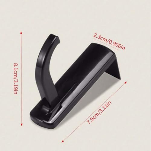 Kopfhörerständer, Headset-Ständer, Kopfhörer-Haken-Halterung, Ohr-Kopfhörer-Halter, PC-Gaming-Headset-Halter, Clip-Organizer, Schwarz Bild 7