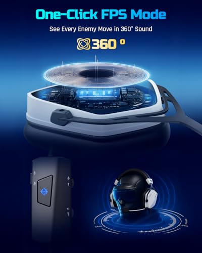 NUBWO HG03 USB A Gaming Headset mit 7.1 Surround und FPS Sound, Kabelgebundener Kopfhörer mit Mikrofon mit Geräuschunterdrückung, Komfortables Design für PC und Laptop – Weiß Bild 3