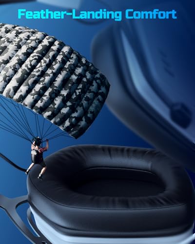 NUBWO HG03 USB A Gaming Headset mit 7.1 Surround und FPS Sound, Kabelgebundener Kopfhörer mit Mikrofon mit Geräuschunterdrückung, Komfortables Design für PC und Laptop – Weiß Bild 6