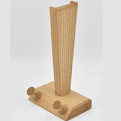 Kopfhörerständer， Kopfhörer-Aufhänger, Headset-Halter, Headset-Ständer, Kopfhörerständer aus massivem Holz mit Wickelsäule, Kopfhörerhalter, Spielkopfhörer, Platz sparen Bild 2