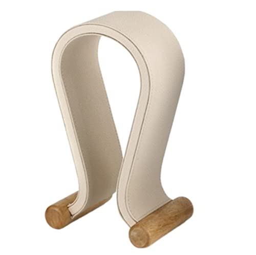 Kopfhörerständer， Kopfhörerhalter, Headset-Halter, Headset-Ständer, universeller Gaming-Headset-Ständer, PU-Leder, Holz-Kopfhörerhalter, Schreibtisch-Display-Regal(G) Bild 1