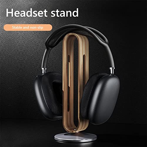Kopfhörerständer， Kopfhörer-Aufhänger, Headset-Halter, Headset-Ständer, kreativer Kopfhörer-Display-Rack, Aufhänger, Halterung aus Holz und Aluminium über dem Ohr Bild 6