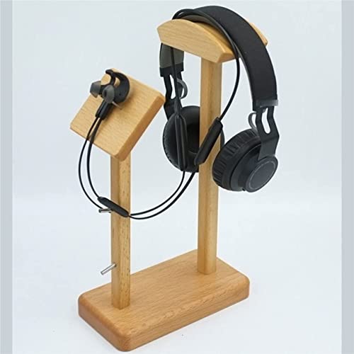 Kopfhörerständer， Kopfhörerhalter Headset-Ständer Headset-Ständer Massivholz Dual-Kopfhörerständer Kopfmontierter Kopfhörerhalter In-Ear-Kopfhörer Bild 3