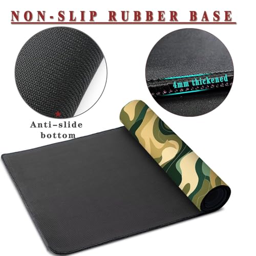 Mauspad XXL 1400x800x4mm Wasserdicht Schreibtischunterlage rutschfeste Speed Gaming Mousepad Retro (2) Groß Desk Mouse Mat Maus Pad, Schreibtisch Unterlage Deko für PC, MacBook, Laptop, Home Office Bild 3