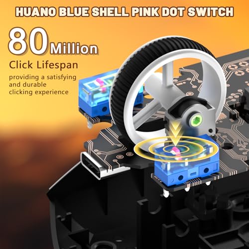 MAMBASNAKE x Attack Shark G3 Kabellose Gaming-Maus, 59g Leichte Maus, PAW3311 Optischer Sensor, 25000 DPI, Bluetooth/2,4G/USB-C, 5 Programmierbare Tasten, 500mAh Akku für PC/Xbox/Mac – Schwarz Bild 5