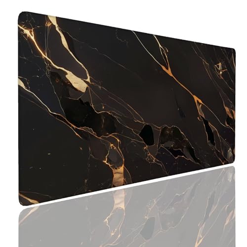 Mauspad XXL 1400x800x4mm Wasserdicht Schreibtischunterlage rutschfeste Speed Gaming Mousepad Round (2) Groß Desk Mouse Mat Maus Pad, Schreibtisch Unterlage Deko für PC, MacBook, Laptop, Home Office Bild 1