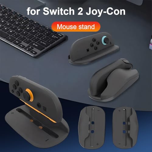 GXGM Gaming Controller Maushalter,Für Switch 2 Controller,Maus Basisgriff,Rutschfester Ständer, Switch 2 Zubehör (Schwarz) Bild 4