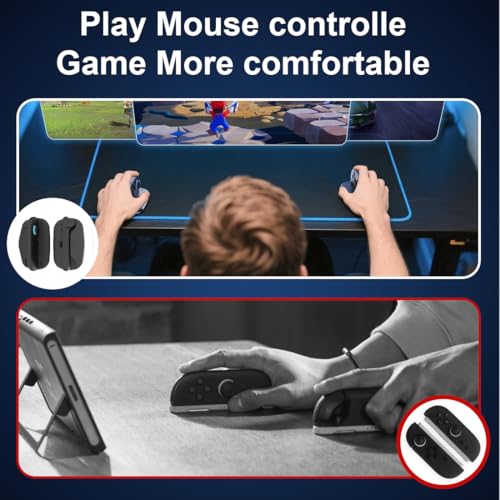 GXGM Gaming Controller Maushalter,Für Switch 2 Controller,Maus Basisgriff,Rutschfester Ständer, Switch 2 Zubehör (Schwarz) Bild 5