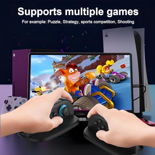 GXGM Gaming Controller Maushalter,Für Switch 2 Controller,Maus Basisgriff,Rutschfester Ständer, Switch 2 Zubehör (Schwarz) Bild 6