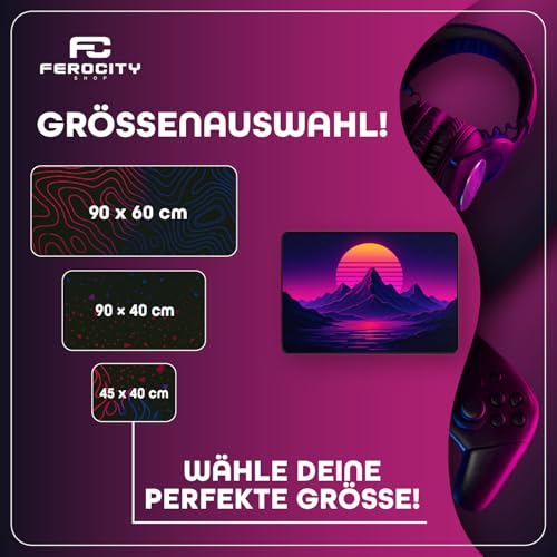 Gaming Mauspad Personalisiert mit Foto und Text| XXL 900x600 mm Gross | 3 mm | fur maus und tastatur | Genähte Kanten für Haltbarkeit - Perfekt für PC, Laptop, MacBook von Gamer Teenager [167] Bild 5