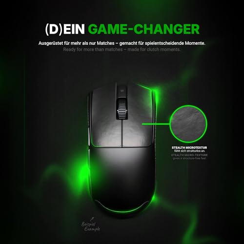 SensoryBoost Maus Grip Tape – kompatibel mit Pulsar X2H Medium (inkl. Zuschnitt-Pad) Schweißabsorbierend, extrem rutschfest & Ultradünn (0,5 mm) – Rückstandsfrei – Gaming Zubehör Bild 5
