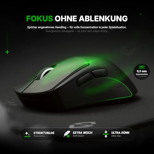 SensoryBoost Maus Grip Tape – kompatibel mit Pulsar X2V2 & X2 Mini (inkl. Zuschnitt-Pad) Schweißabsorbierend, extrem rutschfest & Ultradünn (0,5 mm) – Rückstandsfrei – Gaming Zubehör Bild 3