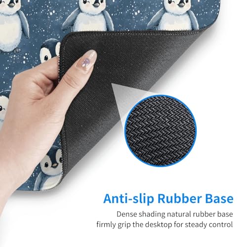 Großes Gaming-Mauspad, niedlicher Pinguin-Druck, Schreibtisch-Tastatur-Pad, rutschfeste Schreibtischunterlage für Desktop-Tastatur und Maus, Mauspad für Büro, Heimzubehör, 40,6 x 74,5 cm Bild 5