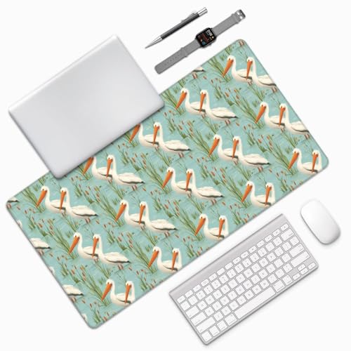 Großes Gaming-Mauspad, Riverside Gull Print, Schreibtisch-Tastatur-Pad, rutschfeste Schreibtischunterlage für Desktop-Tastatur und Maus, Mauspad für Büro, Heimzubehör, 40,6 x 74,5 cm Bild 7