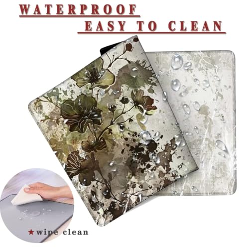 Mauspad XXL 1400x800x4mm Wasserdicht Schreibtischunterlage rutschfeste Speed Gaming Mousepad Shabby (3) Groß Desk Mouse Mat Maus Pad, Schreibtisch Unterlage Deko für PC, MacBook, Laptop, Home Office Bild 2