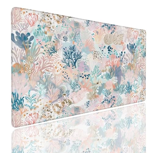 Mauspad XXL 1200x600x4mm Wasserdicht Schreibtischunterlage rutschfeste Speed Gaming Mousepad Sea Groß Desk Mouse Mat Maus Pad, Schreibtisch Unterlage Deko für PC, MacBook, Laptop, Home Office Bild 1
