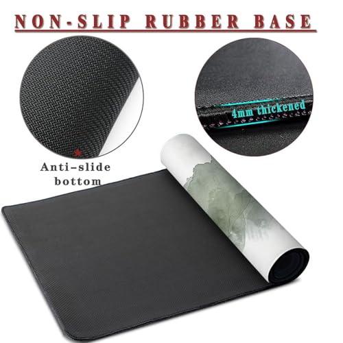 Mauspad XXL 1400x800x4mm Wasserdicht Schreibtischunterlage rutschfeste Speed Gaming Mousepad Shabby (1) Groß Desk Mouse Mat Maus Pad, Schreibtisch Unterlage Deko für PC, MacBook, Laptop, Home Office Bild 3