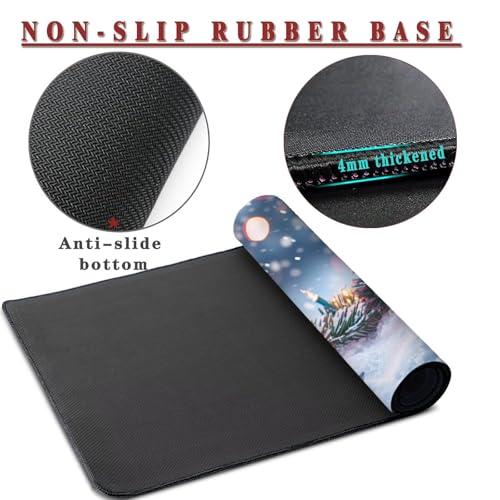 Mauspad XXL 1400x800x4mm Wasserdicht Schreibtischunterlage rutschfeste Speed Gaming Mousepad Silver (1) Groß Desk Mouse Mat Maus Pad, Schreibtisch Unterlage Deko für PC, MacBook, Laptop, Home Office Bild 3