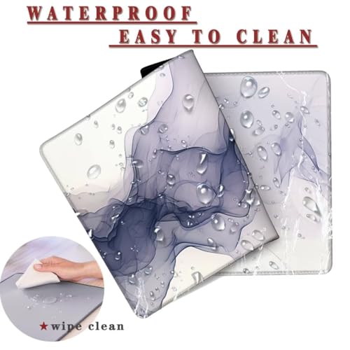 Mauspad XXL 1400x800x4mm Wasserdicht Schreibtischunterlage rutschfeste Speed Gaming Mousepad Shape (2) Groß Desk Mouse Mat Maus Pad, Schreibtisch Unterlage Deko für PC, MacBook, Laptop, Home Office Bild 2