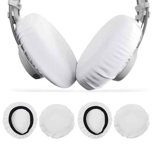 4 Stücke Kopfhörer Ohrpolster-6 Bis 7.5 cm, Headset Ohrpolster, Schweißschutz Für Fitnessstudio, Gaming Für Schützen Sie Das Headset(Weiß) Bild 1