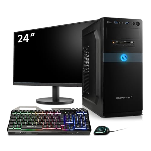 Komplett PC Set Business & Office Ryzen 7 5700G, 16 GB DDR4 RAM, 1 TB M.2 NVMe SSD, Windows 11 Pro inkl. 24" Monitor + Tastatur und Maus Bundle Bild 1