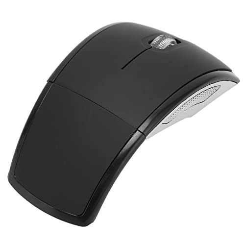 Tragbare, Kompakte, Zusammenklappbare Kabellose Maus 2,4 G, 1600 DPI, Matte Büro-Gaming-Maus mit1 (Schwarz) Bild 3