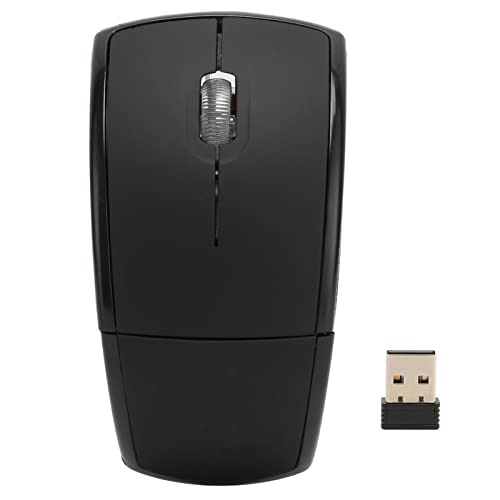 Tragbare, Kompakte, Zusammenklappbare Kabellose Maus 2,4 G, 1600 DPI, Matte Büro-Gaming-Maus mit1 (Schwarz) Bild 6