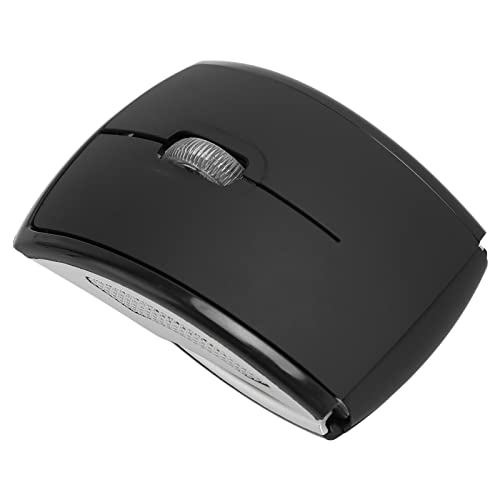Tragbare, Kompakte, Zusammenklappbare Kabellose Maus 2,4 G, 1600 DPI, Matte Büro-Gaming-Maus mit1 (Schwarz) Bild 7