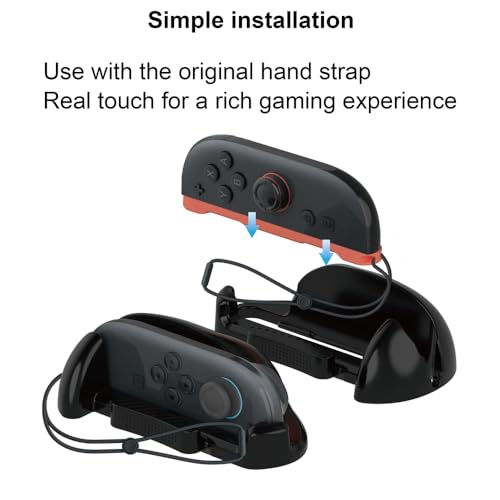 1 Paar Maus Controller für Switch 2, Gaming Controller Griff, Ergonomischer Maus Schutzständer, Verschleißfester Rutschfester Griff (schwarz) Bild 4