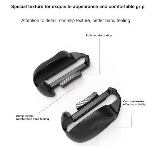1 Paar Maus Controller für Switch 2, Gaming Controller Griff, Ergonomischer Maus Schutzständer, Verschleißfester Rutschfester Griff (schwarz) Bild 6