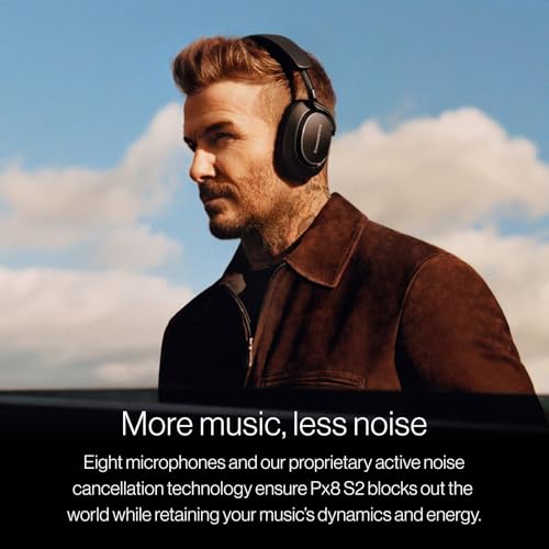 Bowers & Wilkins Px8 S2 Kabellose Noise-Cancelling Kopfhörer mit Bluetooth, Schnellladefunktion, 30 Stunden hochauflösende Wiedergabe & Mikrofon - Warm Stone Bild 3