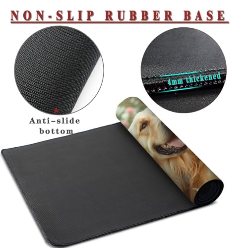 Mauspad XXL 900x600x4mm Wasserdicht Schreibtischunterlage rutschfeste Speed Gaming Mousepad Spring (9) Groß Desk Mouse Mat Maus Pad, Schreibtisch Unterlage Deko für PC, MacBook, Laptop, Home Office Bild 3
