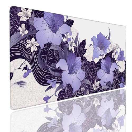 Mauspad XXL 1400x800x4mm Wasserdicht Schreibtischunterlage rutschfeste Speed Gaming Mousepad Square (10) Groß Desk Mouse Mat Maus Pad, Schreibtisch Unterlage Deko für PC, MacBook, Laptop, Home Office Bild 1