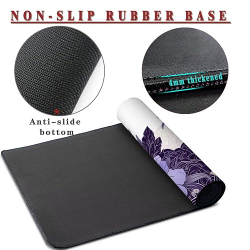 Mauspad XXL 1400x800x4mm Wasserdicht Schreibtischunterlage rutschfeste Speed Gaming Mousepad Square (10) Groß Desk Mouse Mat Maus Pad, Schreibtisch Unterlage Deko für PC, MacBook, Laptop, Home Office Bild 3
