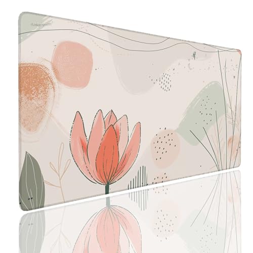 Mauspad XXL 1400x800x4mm Wasserdicht Schreibtischunterlage rutschfeste Speed Gaming Mousepad Spring (5) Groß Desk Mouse Mat Maus Pad, Schreibtisch Unterlage Deko für PC, MacBook, Laptop, Home Office Bild 1