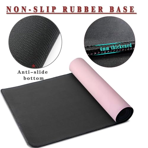 Mauspad XXL 900x600x4mm Wasserdicht Schreibtischunterlage rutschfeste Speed Gaming Mousepad Square (12) Groß Desk Mouse Mat Maus Pad, Schreibtisch Unterlage Deko für PC, MacBook, Laptop, Home Office Bild 3