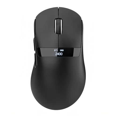 Kabellose Gaming Maus mit Tri-Mode 12000 DPI PU Sticker Wiederaufladbar PAW-3311 Sensor Lange Batterielebensdauer Bildschirm Anzeige für Laptop PC Computer Büro Zuhause Bild 1