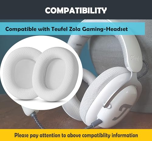 Teufel Zola Ersatz-Ohrpolster Kissen für Teufel Zola Gaming Kopfhörer – Ohrpolster mit atmungsaktivem Stoff & Memory-Schaum-Füllung Bild 2