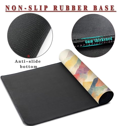 Mauspad XXL 1400x800x4mm Wasserdicht Schreibtischunterlage rutschfeste Speed Gaming Mousepad Square (3) Groß Desk Mouse Mat Maus Pad, Schreibtisch Unterlage Deko für PC, MacBook, Laptop, Home Office Bild 3