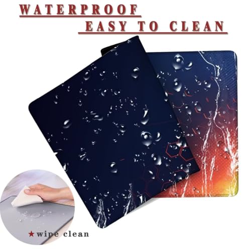 Mauspad XXL 900x600x4mm Wasserdicht Schreibtischunterlage rutschfeste Speed Gaming Mousepad Square (9) Groß Desk Mouse Mat Maus Pad, Schreibtisch Unterlage Deko für PC, MacBook, Laptop, Home Office Bild 2