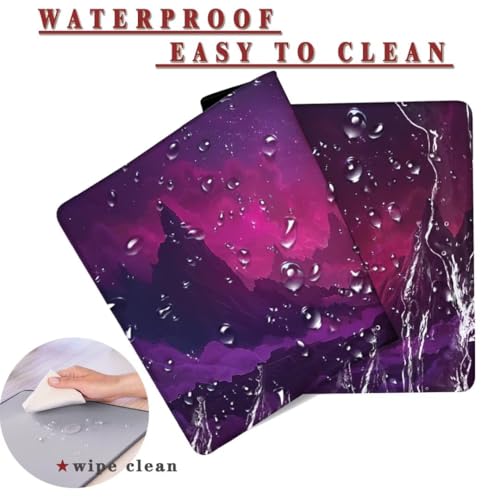 Mauspad XXL 1400x800x4mm Wasserdicht Schreibtischunterlage rutschfeste Speed Gaming Mousepad Star (7) Groß Desk Mouse Mat Maus Pad, Schreibtisch Unterlage Deko für PC, MacBook, Laptop, Home Office Bild 2